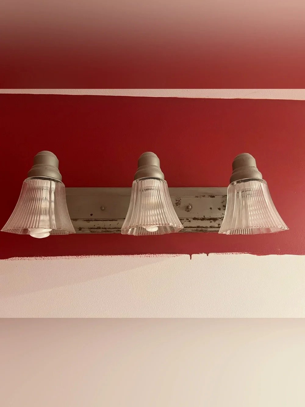 Satin Nickel 3 Light Bathroom Vanity Fixture